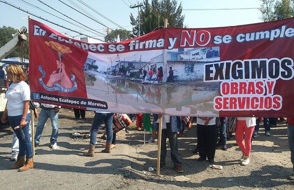 Presidente municipal de Ecatepec niega obras y servicios 