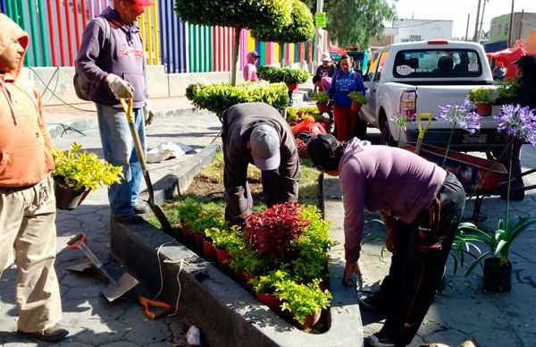 Aumentan áreas verdes en Chimalhuacán 