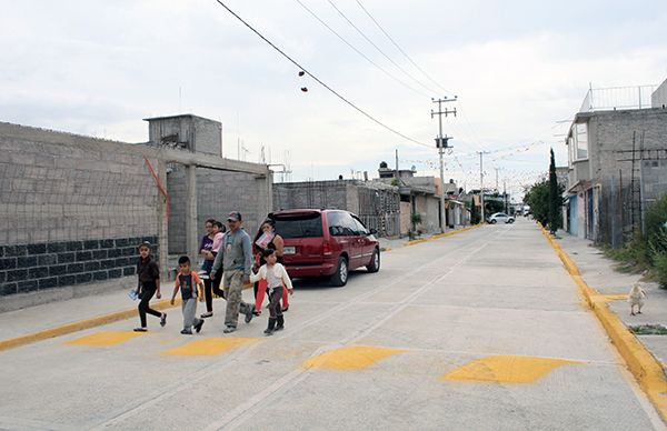 Más pavimentaciones para los chimalhuacanos