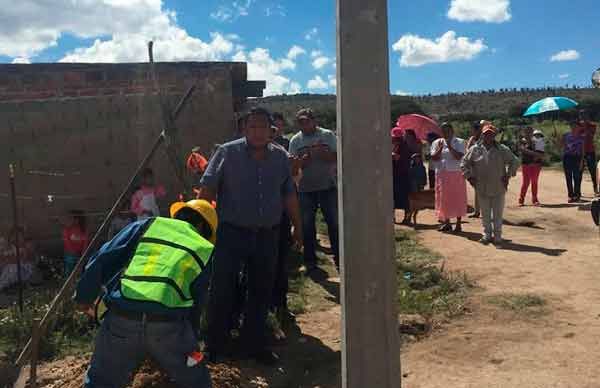 Inicia electrificación en La Laborcilla