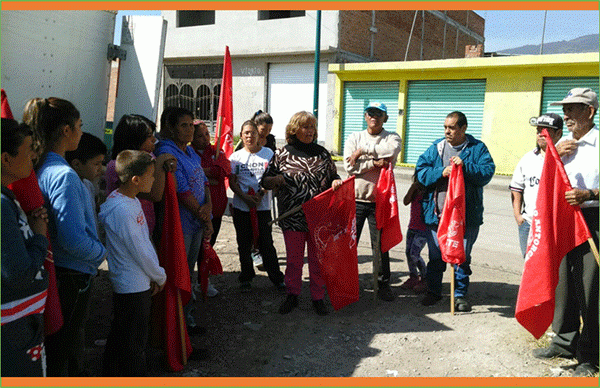 Antorchistas logran pavimentación de calle en la colonia Gertrudis Sánchez, de Morelia