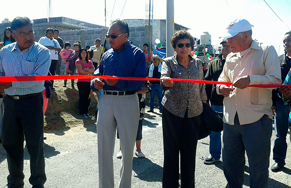 Inauguran colonia antorchista en Santa Cruz, Tlaxcala