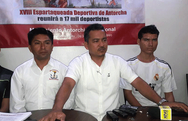 Tabasco participará en la XVIII Espartaqueada Deportiva Antorchista