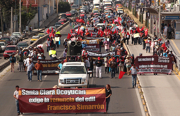 Denuncian complicidad del Congreso en el caso de Ocoyucan