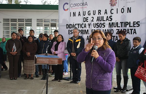 En Córdoba Antorcha impulsa la educación con nueva infraestructura