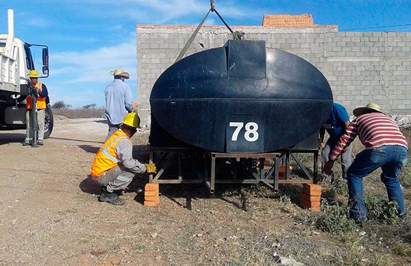 La Antorcha cuenta con cisterna para abastecer de agua a sus habitantes