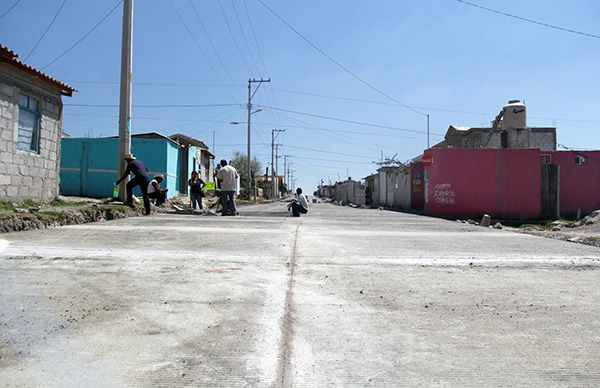 Al 70% pavimentación en colonia del sur