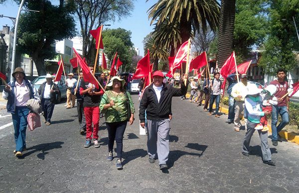 Antorchistas de Zacapoaxtla se solidarizan con lucha en Santa Clara Ocoyucan