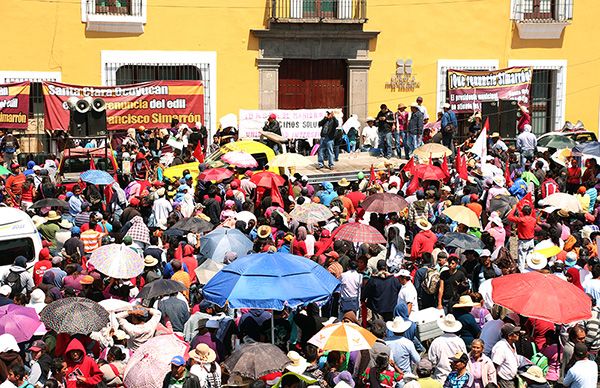 Se solidarizan con la lucha de Ocoyucan