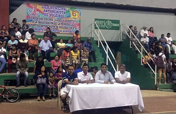 Arranca Liga Antorchista de Voleibol en Quintana Roo