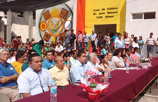 Inauguran casa de cultura Dr.Juan Manuel Celis Ponce