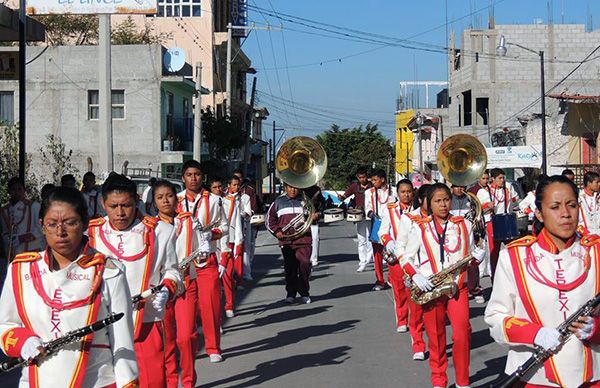 Participa Tepexi en 1er Encuentro de Bandas de Guerra