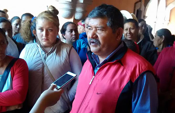 Antorchistas de Fresnillo anuncian protestas en alcaldía