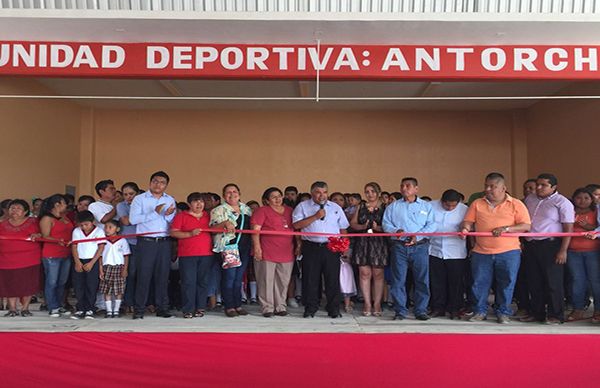 Deportivo Antorcha una realidad para los deportistas de Tihuatlán