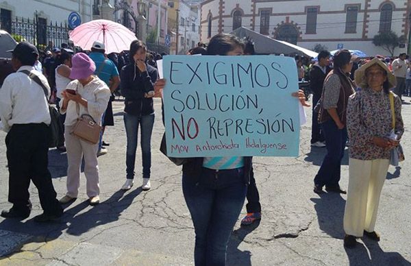 Alcalde de Pachuca ordena agresión y desalojo contra vecinos de colonias pobres