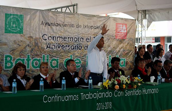 Conmemoran el 154 aniversario de la Batalla de Puebla