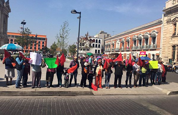 Continuará protestas ante los incumplimientos del alcalde de Pachuca