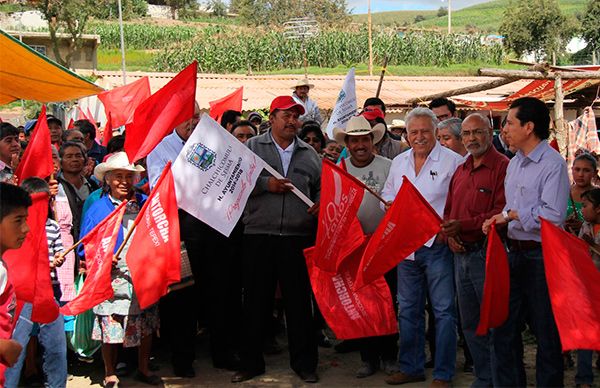 Arrancan obra en Chalchicomula