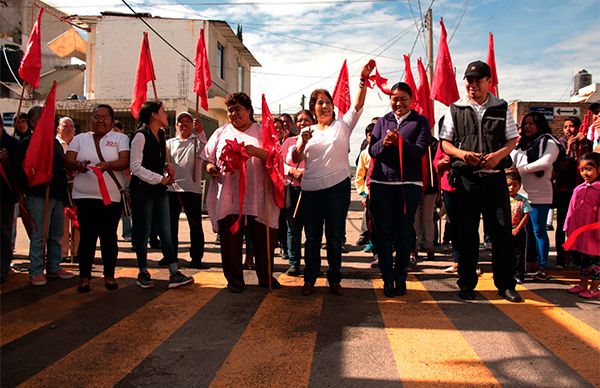 Inaugura Soraya Córdova maratón de obras al sur de la ciudad