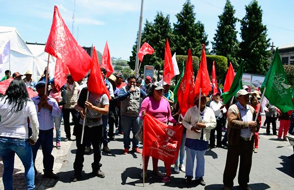 Comerciantes antorchistas piden respeto a sus lugares de trabajo