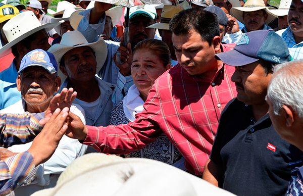 Exigen campesinos respeto a sus derechos sobre mina