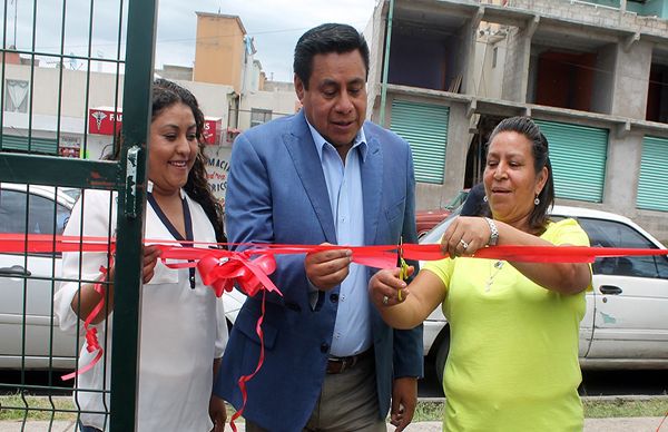  Antorcha inaugura espacio deportivo en Chicoloapan