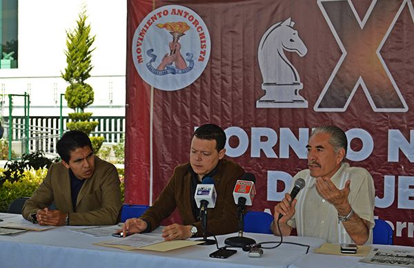 Antorcha afina detalles del Torneo Nacional de Ajedrez en Chimal