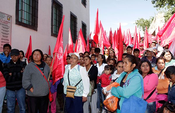 Antorcha exige cumplimiento de acuerdos en Nicolás Romero