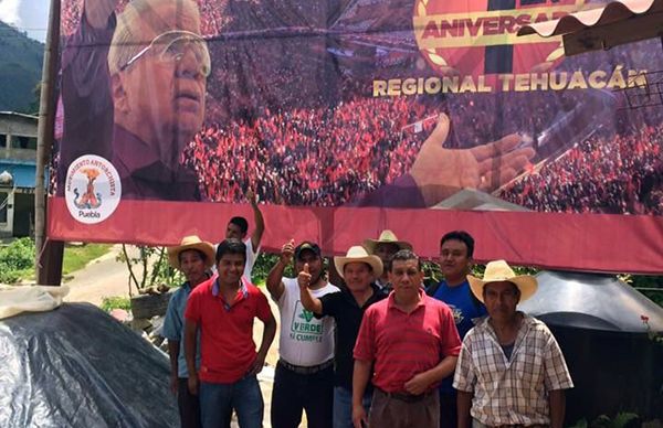 Asistirán antorchistas de Eloxochitlán al festejo en Tehuacán  