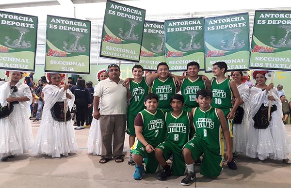 En Veracruz Antorcha realiza eliminatoria estatal de baloncesto