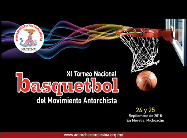 Realizará Antorcha Torneo Nacional de Basquetbol en Michoacán