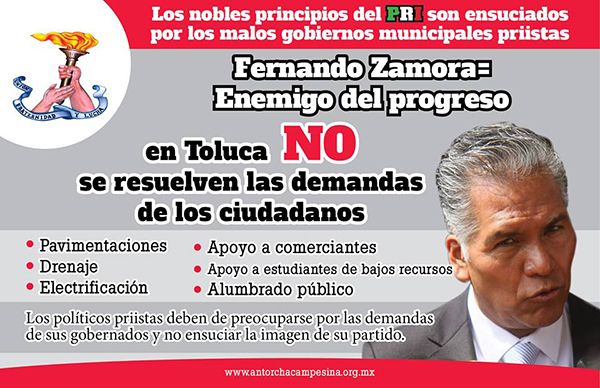 De nueva cuenta difunden mal gobierno de Fernando Zamora  