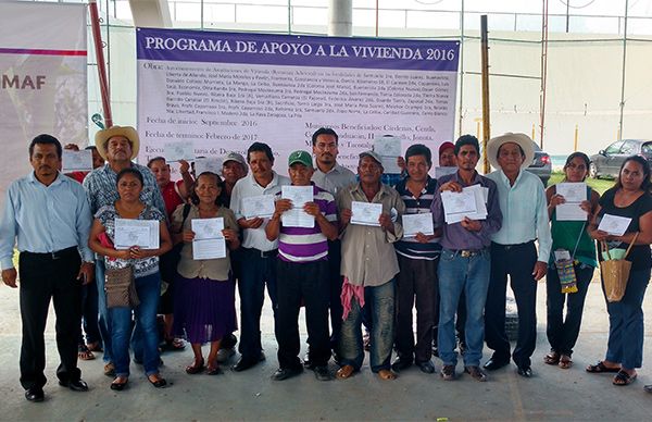 Antorcha concluye entrega de apoyos de vivienda a 125 familias pobres