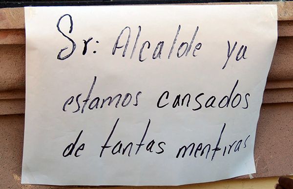 Autoridades municipales ignoran plantón en San Pedro