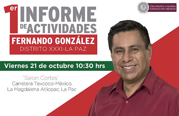 Diputado local de La Paz prepara primer informe 