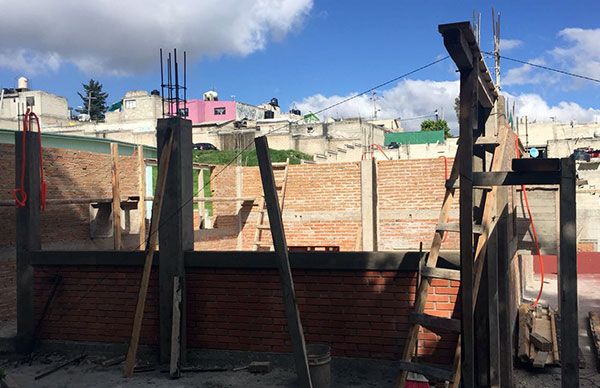 Avanza construcción de biblioteca en secundaria General Felipe ángeles