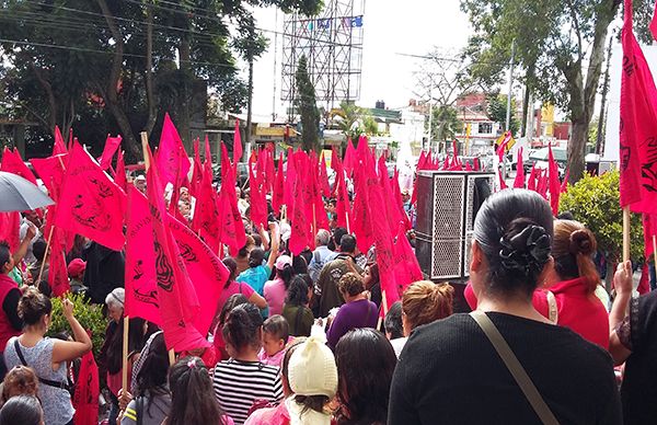 Protesta debido a negativa de obras por parte de CMAS