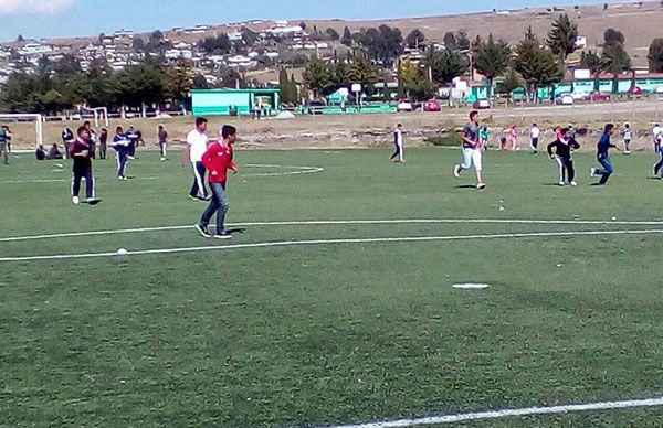 Fomentar el deporte en Toluca, uno de los trabajos de Antorcha