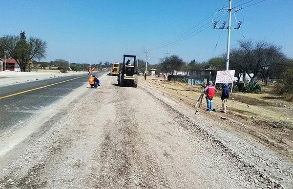  Avanza pavimentación de camino en San Marcos de Abajo