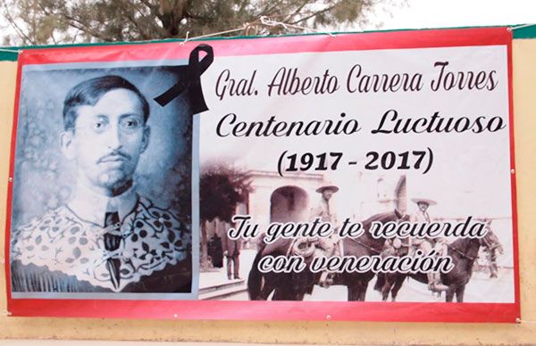   Antorcha presente en el homenaje luctuoso a Carrera Torres