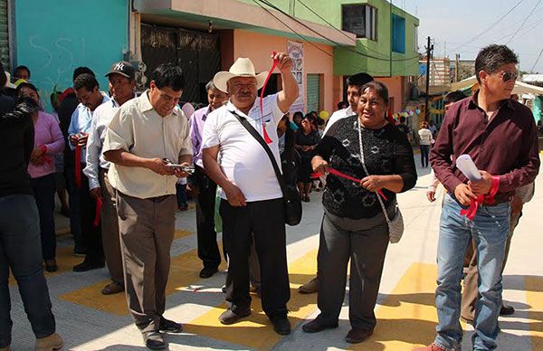 Inauguran pavimentación en Chalchihuapan