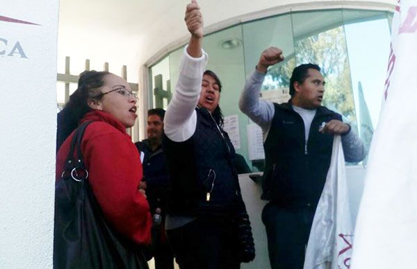 Antorchistas de Tláhuac se manifestaron en LICONSA