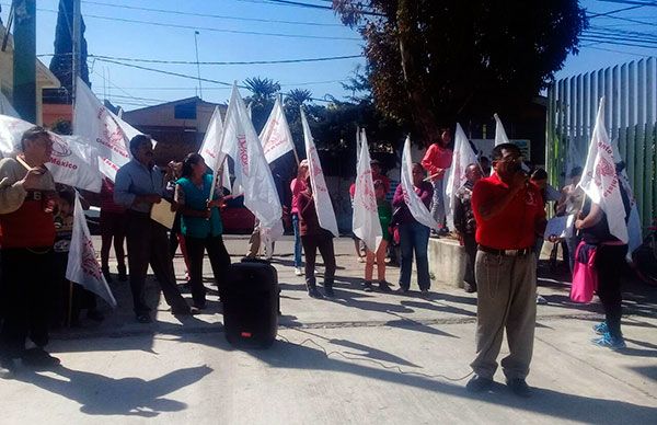 Antorchistas de Milpa Alta se manifestaron en la Agencia del Ministerio Público