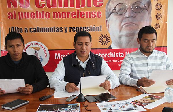 Antorcha en Veracruz de suma a campaña de denuncia contra el gobierno de Morelos