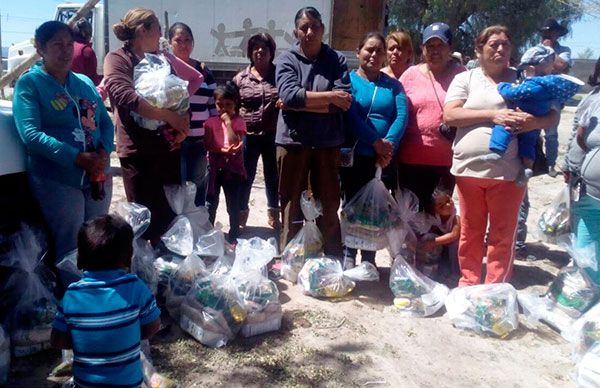  Comienza entrega de despensas para comunidades del municipio de Galeana