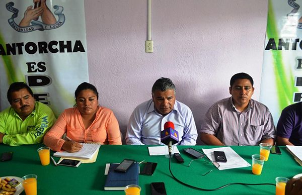  Antorchistas de San Rafael anuncian marcha-plantón por negligencia del presidente municipal