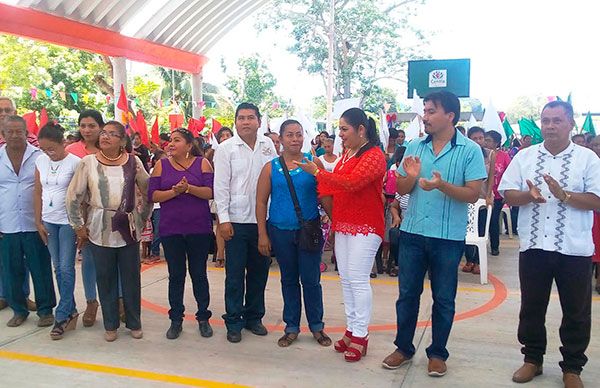 Inaugura Antorcha cancha techada en Ejido Fronterita