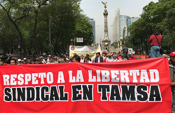 Secretaría del Trabajo ignoró a obreros de TAMSA que reclaman justicia y que exigen libertad sindical