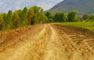 50avance de pavimentación en Minas de San Vidal