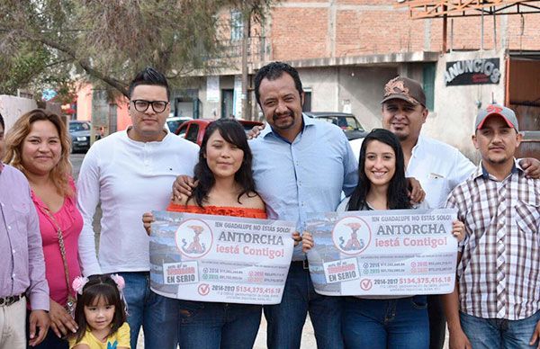 Antorcha logró 112 obras para el desarrollo de Guadalupe en cuatro años de gestión